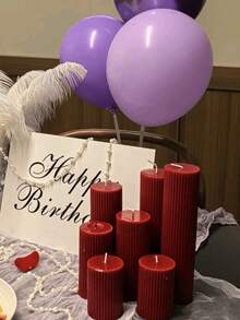 北欧风条纹装饰蜡烛，复古高端圆柱形香氛蜡烛，婚礼装饰蜡烛，浪漫氛围蜡烛，装饰蜡烛，家居烛台装饰，婚礼蜡烛，香氛蜡烛，女士礼物