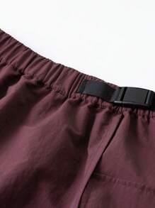 mini bala 女童户外工装裙 2025年秋季母女装 - 酒紅 - 查看 6