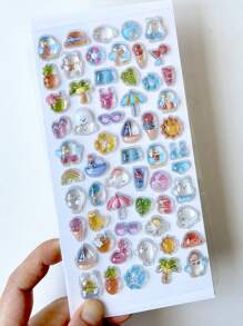 Nayiben 1pc Cartoon 3D Rhinestone Stickers, Cartoon Animal Self-Adhesive Sticker For Scrapbooking And Stationery Decoration, Craft Stickers Suitable For DIY Projects And Office Supplies,School Supplies,Back To School