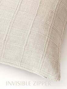 1 件/2 件装饰性亚麻格子抱枕套中性农舍复古靠垫套现代波西米亚家居装饰沙发椅沙发卧室客厅户外，45X45 厘米，秋季装饰，秋季装饰，房间装饰