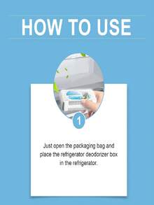 Refrigerator Deodorizer Box, Home Fridge & Freezer Odor Eliminator, Refrigerator Cleaning Agent
