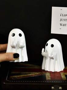 Süße weiße Geister & schwarze Geister Party Dekorationen, Schreibtisch Dekoration, geeignet für Halloween, Partys und Feiertags-Dekorationen Heim-Dekoration Halloween Dekoration Raum Dekoration Herbst Dekoration