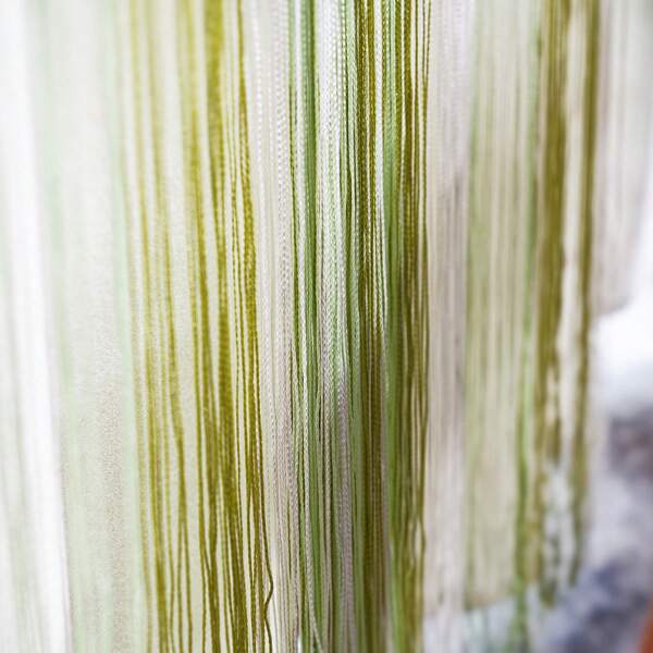 Cortina de cordão de 1 peça, 150 cm de largura x 250 cm de altura, divisória de porta para quarto, pode ser encurtada, lavável, adequada para festas, casamentos, decoração de quarto