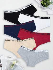 6 Pack Calzon Bikini Elastico 100% Algodon Mujer Sexy Comodo - muchos - Ver 1