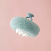 1 pieza Exfoliante de ducha con ventosa para el baño, cepillo de baño que masajea sin dolor