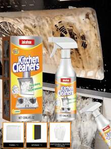 6/4/2/1pc Range Hood One Spray Cleaning Oil Stain Remover, Strong Oil Fume Cleaning, Kitchen Heavy Oil Foam Degreasing Special Kitchen, Multi-Purpose Cleaner, Cleaning Strong Heavy Oil Stains, Removing Dirt And Deodorizing, Removing The Bottom Of The Pot, Black Range Hood, Heavy Oil Foam Cleaner, Oil Stain Cleaning Is Suitable For Home Kitchens, Restaurants, Housekeeping (New And Old Models Are Sent Randomly)