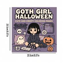 2 piezas Libros para colorear de estilo gótico, adecuados como regalos para amigos, parejas y familia, apropiados para fiestas, San Valentín, cumpleaños y otras festividades. Materiales para pintar y aprender, 22 páginas, libros
