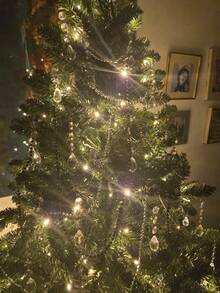 30 Pcs Crystal Ornaments Christmas Tree Decorations Hanging Crystals For Centerpieces Acrylic Chandelier Garland Gem Beads Taiwan Made Clear Home Decor Christmas Decorations Room Decor