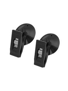 Clip universali in plastica per finestrini d'auto con ventosa - Clip multifunzione nere per parasole, tende, asciugamani, biglietti da visita e documenti, supporti rimovibili, facile installazione e rimozione, ideali per organizzare gli elementi essenziali dell'auto, Morsetto con ventosa per vetro auto