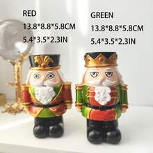 Santa Claus Candle Holder Resin Decor, Holiday Gift, Desktop Ornament Home Decor Christmas Decorations Room Decor Christmas, Christmas Gifts