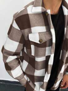 Men's Daily Fashion Versatile Minimalist Plaid Casual Jacket