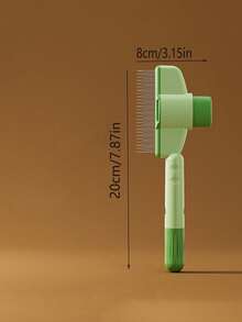 PETSIN 1件装专用宠物梳子猫密齿梳狗毛去除刷跳蚤梳宠物梳子宠物用品自洁宠物跳蚤梳自洁猫梳毛刷跳蚤梳宠物脱毛美容刷 - 彩色 - 查看 5