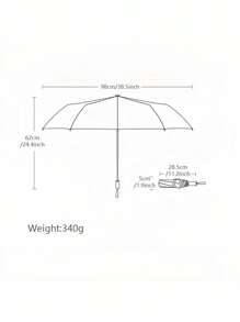 Green Lucky Grass Folding Umbrella Travel Necessities Creative Fun Lightweight Portable Uv Protection Rain Umbrella For Men And Women