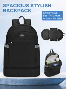 Mochila de Academia de Grande Capacidade, Mochila de Viagem com Compartimento para Notebook de 15,6 Polegadas e Bolsos Laterais para Garrafas, Mochila para Notebook, Mochila Escolar para Meninas do Ensino Médio e Faculdade, Leve e Durável Mochila Casual Escolar para Meninos e Meninas Adolescentes, Mochila Escolar com Vários Bolsos, Bolsa de Trabalho para Estudantes Universitários Menina e Menino, Bolsas e Estojos para Laptop de Volta às Aulas