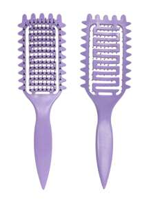 Cepillo definidor de rizos para cabello rizado - Peine suavizante y resistente al encrespamiento para cabello mojado o seco | Realza la definición de los rizos, deslizamiento suave, peinado sin esfuerzo