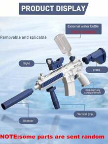 Electric Water Gun For Kids Adults - Automatic Squirt Gun With Up To 32 Ft Long Range, Summer Outdoor Beach Swimming Pool Party Toys, Gift For Kids Over 3 Years(Accessories Color Random)