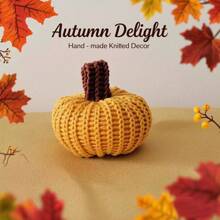 感恩节丰收南瓜装饰品，家居摆件，丰收季悬挂装饰品，超柔软手工针织面料，卡通填充蔬菜，圣诞节万圣节礼物装饰品