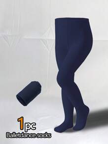 1 件/2 件/3 件女童海军蓝天鹅绒弹力舞蹈紧身裤，舒适的芭蕾紧身裤，适合日常穿着，时尚海军蓝天鹅绒紧身裤，适合所有季节 - 彩色 - 查看 15