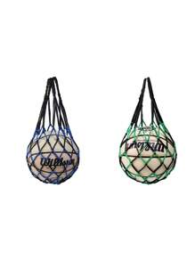 1 pieza Bolsa de red grande, bolsa de red de almacenamiento gruesa para baloncesto/fútbol/voleibol, bolsa de malla tejida para balones