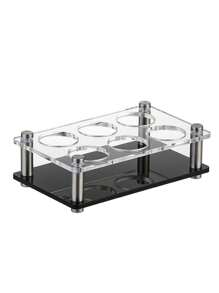 亚克力子弹杯架，酒吧/KTV啤酒杯架，酒杯/红酒杯架 - 透明+黑色底 - 查看 3