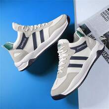 2025 New Men's Casual Retro Soft Bottom Anti-Slip Breathable Thick Sole Running Sneakers, Recommend Ordering One Size Up For Wide Feet - Green - View 4