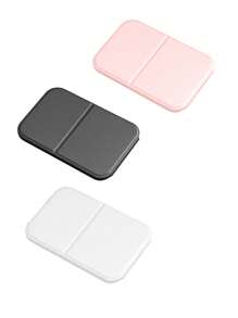 1pc Simple Bathroom Makeup Mirror, Portable Desktop Vanity Mirror, Office Desk Stand Mirror, Handheld Cosmetic Mirror, Adjustable Tabletop Mirror, Student Dormitory Dressing Table Mirror, Home Decoration, Room Decoration, Bathroom Accessory Valentine DAY, Bathroom Accessories Back To School