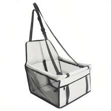High-Quality Car Dog Safety Seat Bag, Ventilated And Anti-Dirty Water On Both Sides, So That The Little Family On The Trip Can Arrive Safely - Dấu chân màu hồng (phiên bản nâng cao) - Xem 8