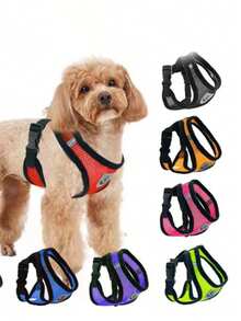 Arnés y correa para pecho de mascota, arnés y correa para gato, cachorro y perro, arnés y correa para pecho de perro pequeño tipo Teddy, anti-escape