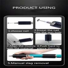 Manual Steel Nail 4 Gears Power Adjustable Wall Nail Guns,Concrete Nail Gun, Manual Steel Nail Gun,Wall Fastening Power Tools,Mini Nail Shooting Machine For Home DIY Woodworking Tool(No Nails) Tools