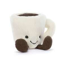 JC Coffee Cup Plush Doll - Mini Plush In Beige And Brown Cozy Creative Gift - Xícara de café preto - 查看 9