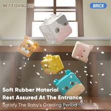 软积木玩具，可爱动物积木，婴儿早教儿童智力玩具