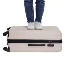 1件28吋-76*50*30cm行李箱托運箱 歐洲製造 歐盟註冊 旅行箱，ABS材質塑膠硬殼箱，大容量，旅遊，防水，加固，輕音輪，拉桿箱，行李箱,度假