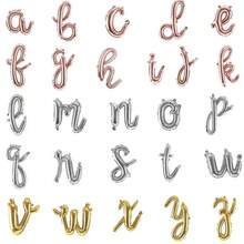 بالون فويل بأحرف وأرقام وأشكال نصية مكتوبة بخط يدوي، ديكورات حفلات، احتفالات، اكتب عبارتك الخاصة، عيد ميلاد سعيد، بالون ذهبي - متعدد الألوان - مشاهدة 9