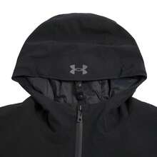 Under Armour 男士棉质 UA STRM CGI 羽绒三合一外套，运动休闲棉质羽绒保暖舒适外套（85% 羽绒含量），1364891-001 - 黑色/灰色 - 查看 3