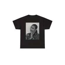 T-Shirt Homme Rétro Hip-Hop Avec Imprimé Kehlani - Chanteuse De R&B, Vêtement Musical Noir, Streetwear Casual Toutes Saisons, Lavable En Machine - màu đen - Xem 1