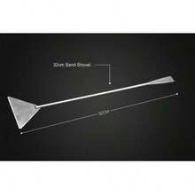 38/48cm Stainless Steel Tweezers Fish Tank Aquatic Plants Aqaurium Tool Water Plant Curved Pliers Birds Reptile Feeding Tongs