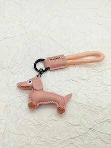 皮革腊肠犬包饰、腊肠犬吊坠、腕带钥匙扣、背包装饰挂饰、动物背包配件、卡通挂饰、狗狗挂饰、可爱挂饰、背包饰、腊肠犬钥匙扣、时尚钥匙扣、卡通钥匙扣、动物钥匙扣