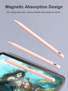 Lápiz stylus compatible con iPad (A16) de 11 pulgadas de 11.a generación 2025 con indicadores de energía LED, compatible con versiones de iPad de 2018 a 2025, diseño de punta reemplazable, incluye cable Tipo C para iPad de 10.a generación, doble toque en la parte superior del stylus para encender/apagar con iPad 9.a