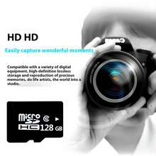 1 件高速微型存储卡 - 适用于智能手机、平板电脑、相机、CCTV 监控摄像机闪存 SD 卡 - 数据传输/广泛兼容性，存储 8GB/16GB/32GB/64GB/128GB/256GB