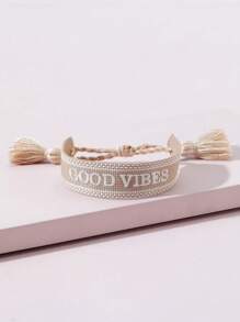 1 件刺绣手链夏季度假波西米亚风手链女士珠宝 - 彩色 - 查看 1