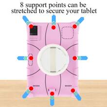 Custodia protettiva universale per tablet da 9,7" a 11,5" con supporto e cinturino da 360°, antiurto, include una penna stilo, guscio protettivo in silicone morbido e personalizzabile, compatibile con iPad, Teclast e altri marchi, dimensioni: 17,5x25,6 cm (9,7", 9,8", 10,1", 10,3", 10,4", 10,6", 11", 11,5" ecc. escluso il tablet)