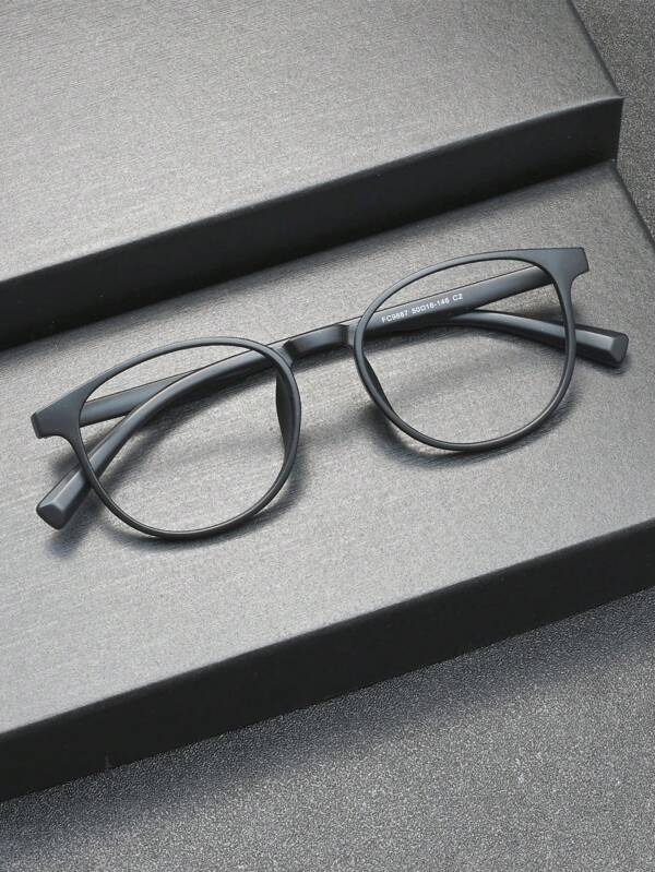 1 par de gafas vintage ovaladas ultraligeras de alta calidad con montura de TR90, tamaño pequeño unisex, gafas casuales y resistentes para estudiantes, adecuadas para uso diario