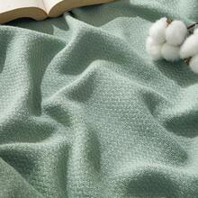 % Cotton Twin XL Size Bed Blanket - Breathable, Lightweight, Soft Cozy Herringbone Woven Summer Blanket College Dorm, White, 66x90 Inches - 03 - 鼠尾草綠 - 查看 6