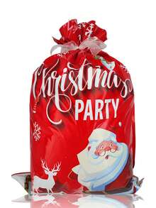 10pcs Christmas Gift Bags Set, Christmas Eve Candy Bags, Drawstring Christmas Decoration Gift Bags - Multicolor - View 14