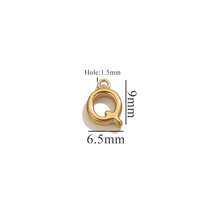 10pcs Stainless Steel Alphabet Pendants DIY Necklace Earrings Bracelet Jewelry Making Accessories
