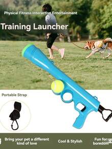Outdoor Pet Dog Chasing Toy, Training Dog Launcher Toy For Closer Interaction With Your Dog - Multicolor - View 2