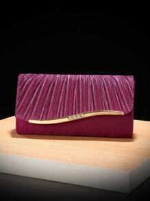 Bolso de noche de satén con un solo lado de satén, bolso de dama con diamantes puros hechos a mano, bolso plegable vintage dorado para cena, bolso vintage europeo y americano con correa diagonal, bolso senior hueco, nuevo bolso de cena con flecos de perlas