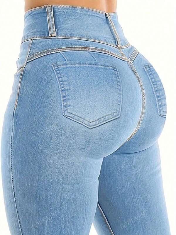 Women's Lifting Butt Jeans, High Stretch Skinny Fit Long Pants, Fashionable, Elegant For Date, Commute, Casual Outing