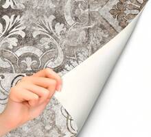 Vinile per frigorifero Oedim con effetto ceramica vintage | Diverse dimensioni tra cui scegliere | Adesivo resistente | Elegante adesivo decorativo - Multicolore - Visualizzare 3