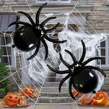 1pc/2pcs 32-Inch Halloween Black Spider Balloons, Halloween Spider Balloons Black Spider Foil Balloons, Suitable For Halloween Decoration, Haunted House, Room Decor, Outdoor Halloween Decoration, Birthday, Halloween Party - Black - View 6